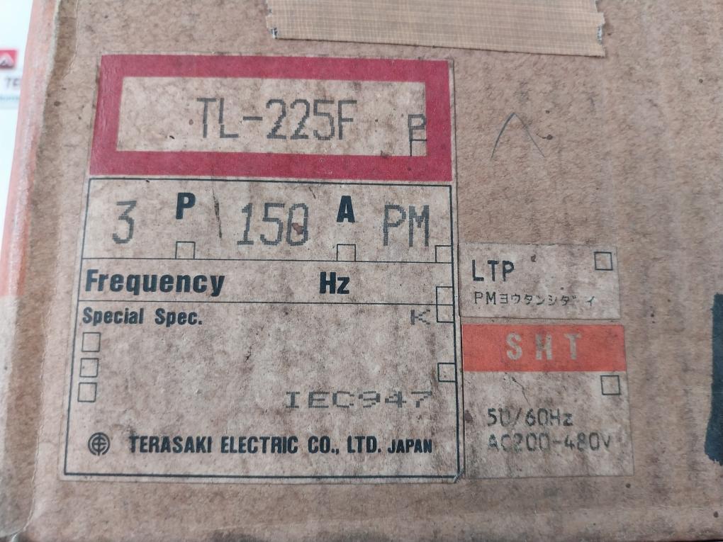 Terasaki Tembreak Tl-225F Current Limiting Circuit Breaker 150A 3 Pole