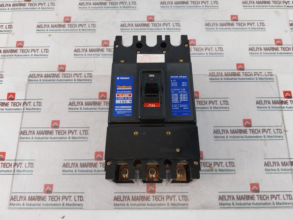 Terasaki Tembreak Tl-225F Current Limiting Circuit Breaker 150A 3 Pole