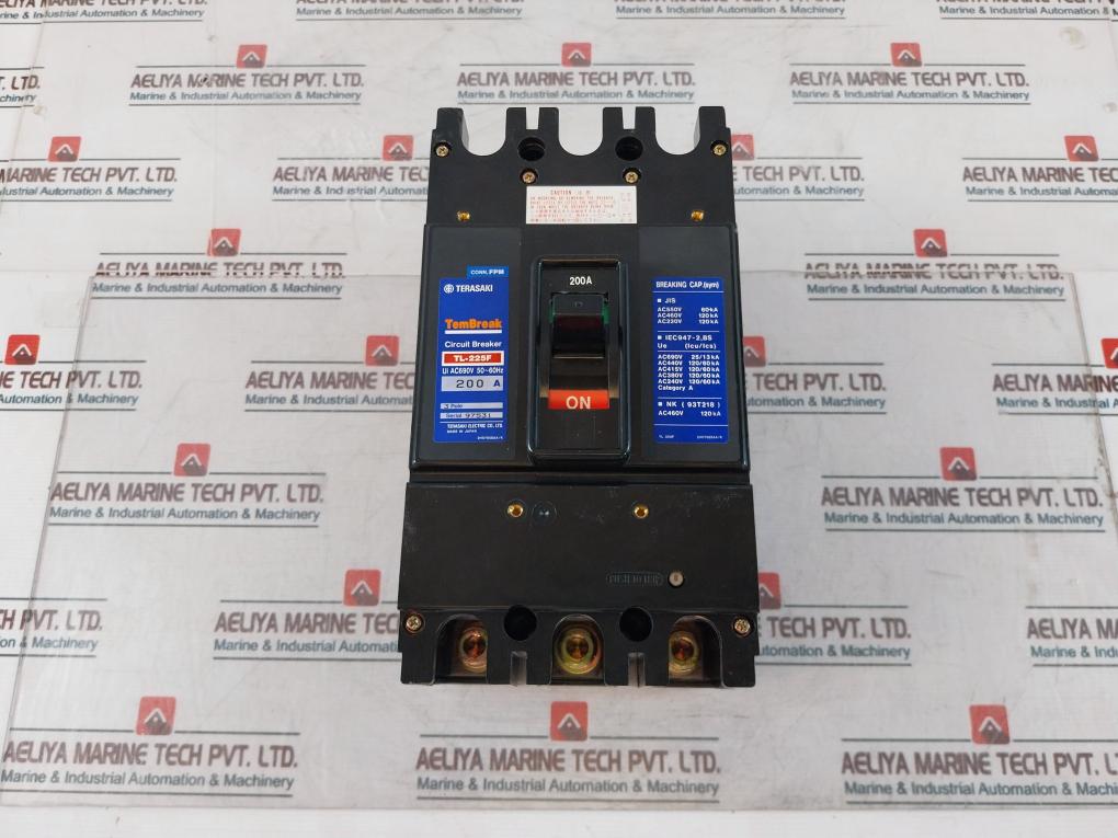 Terasaki Tembreak Tl-225F Current Limiting Circuit Breaker 200A Ac690V 50~60Hz