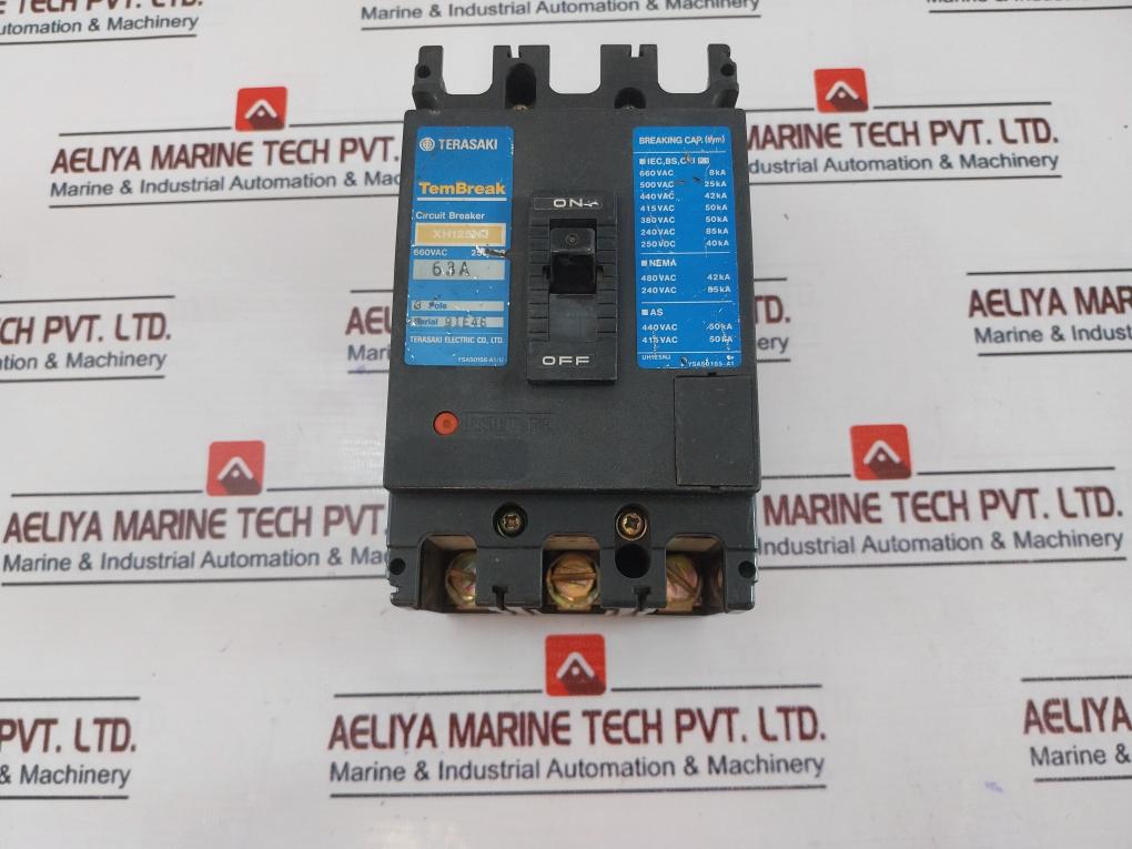 Terasaki Tembreak Xh125Nj 3 Pole Circuit Breaker 63A