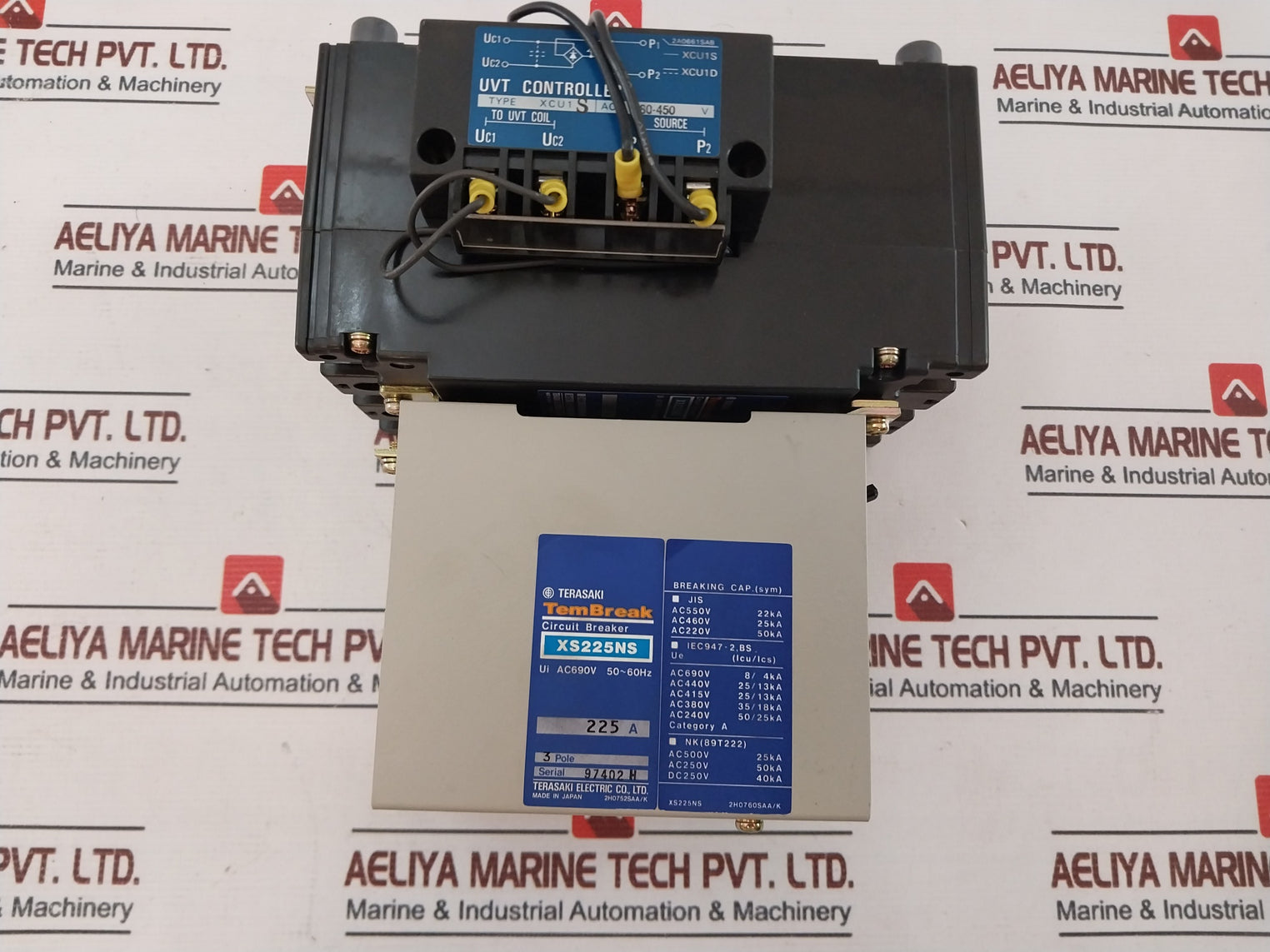 Terasaki Tembreak Xs225Ns Circuit Breaker W/ Motor Operator Uvt Controller 225A