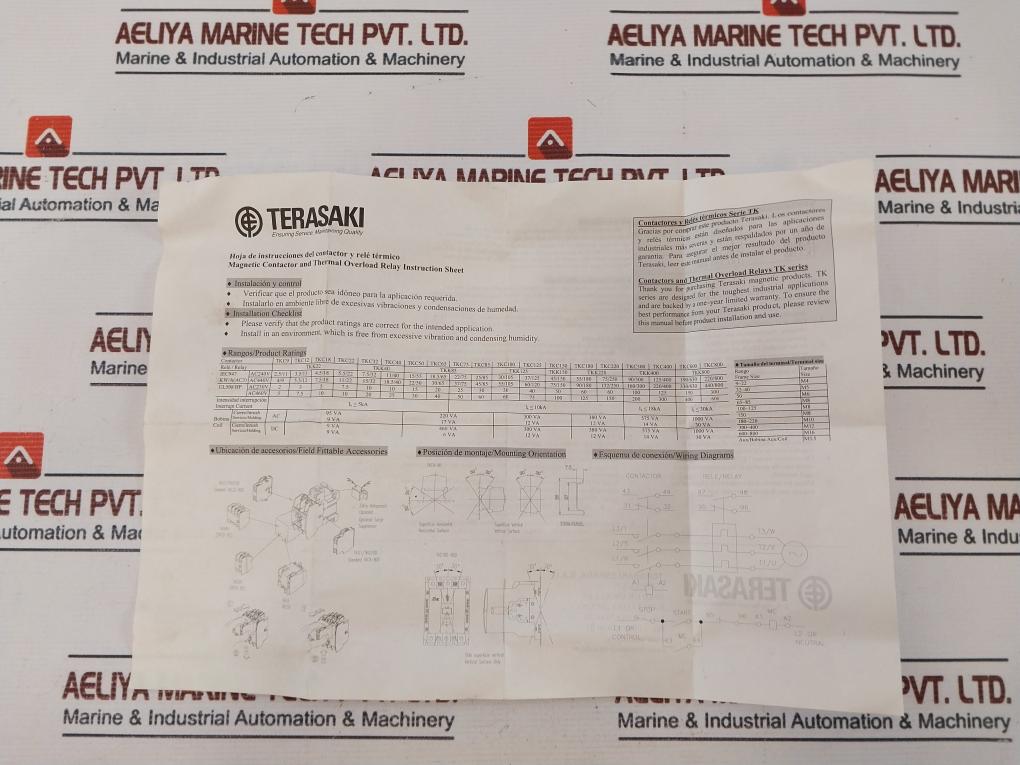 Terasaki Tkk125 Thermal Overload Relay 54-80A