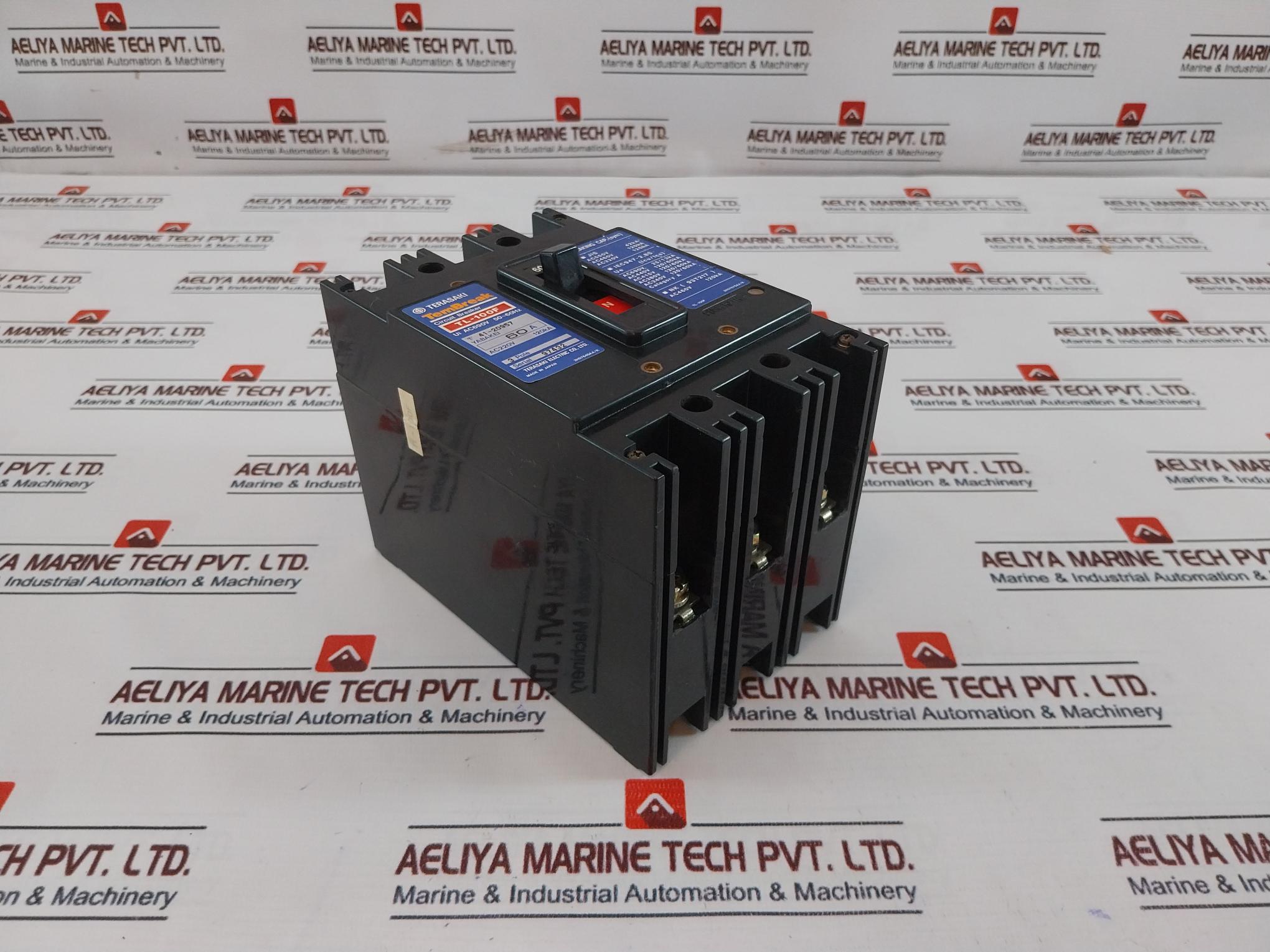 Terasaki Tl-100F 3 Pole Circuit Breaker 60A 50/60Hz