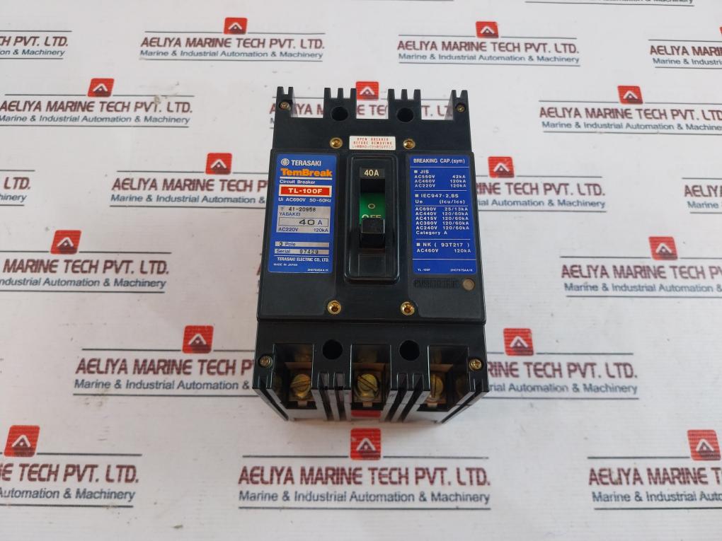 Terasaki TL-100F Tembreak Circuit Breaker Ac690V 50-60Hz 40A