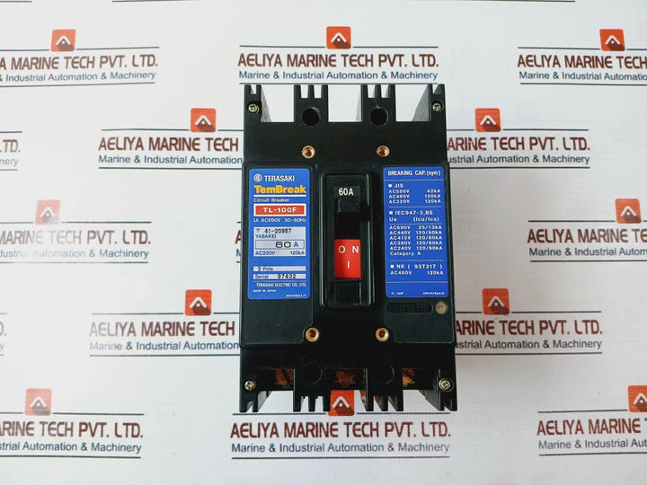 Terasaki Tl-100F Tembreak 3 Pole Circuit Breaker Ac220V 120Ka 60A