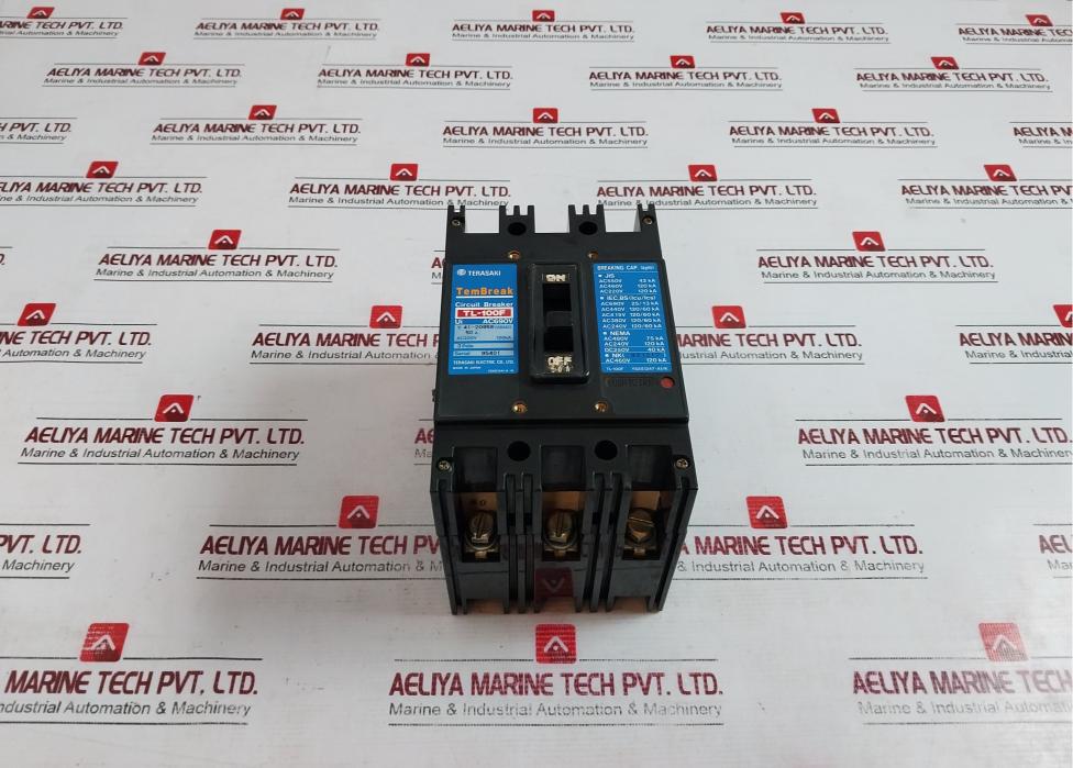 Terasaki Tl-100F Tembreak Circuit Breaker 3 Pole 200-480V 50/60Hz Ac690V 50A