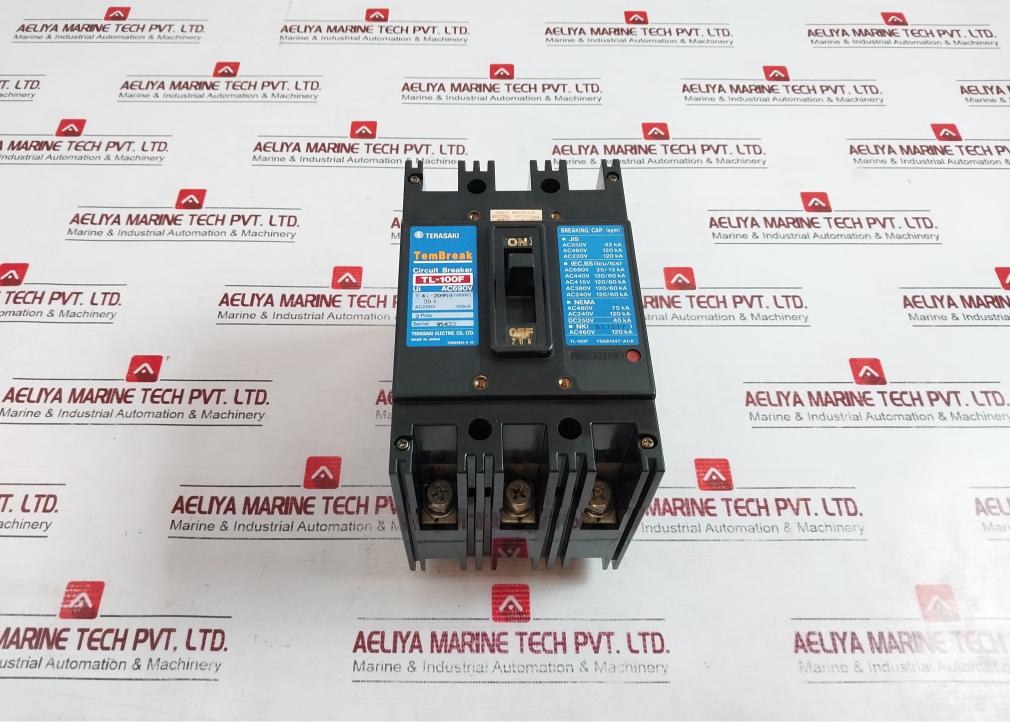 Terasaki Tl-100f Tembreak Circuit Breaker 3 Pole Ac690v 20a 200-480v 50/60hz