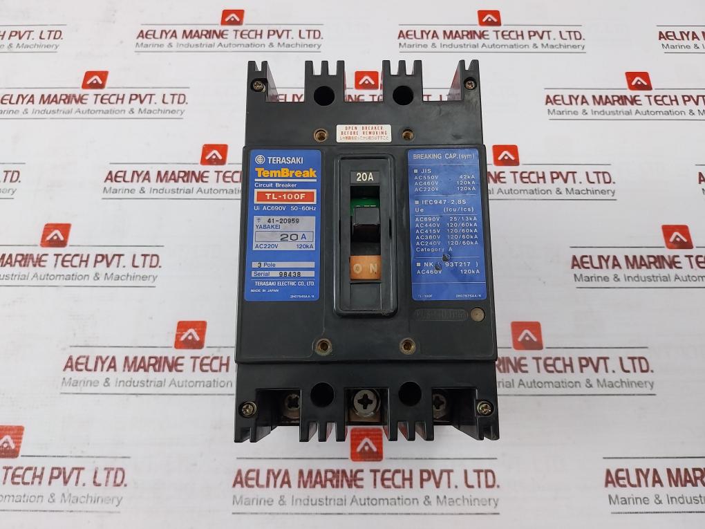 Terasaki Tl-100F Tembreak Circuit Breaker Ac220V 120Ka Ac690V 50 60Hz