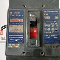 Terasaki Tl-100F Tembreak Molded Case Circuit Breaker 3 Pole Ac220V 120Ka 1550A