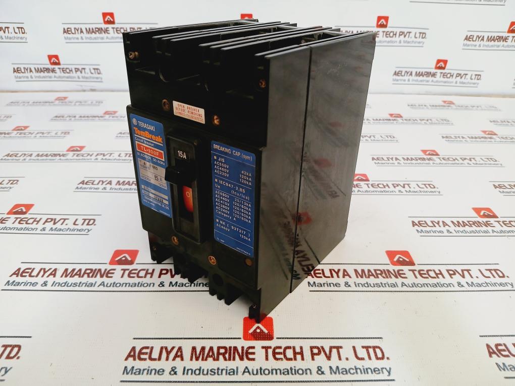 Terasaki Tl-100f Tembreak 3 Pole Circuit Breaker 15a Ac690v 50-60hz 2h0767saa/k
