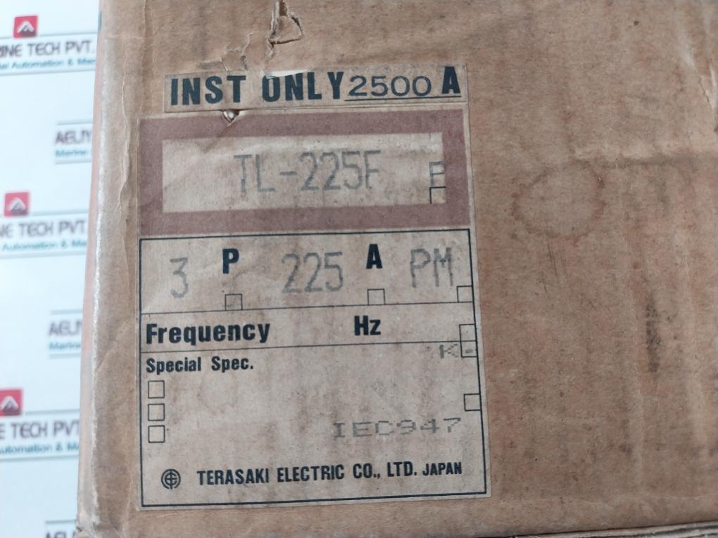 Terasaki TL-225F 225A 3 Pole Current Limiting Circuit Breaker