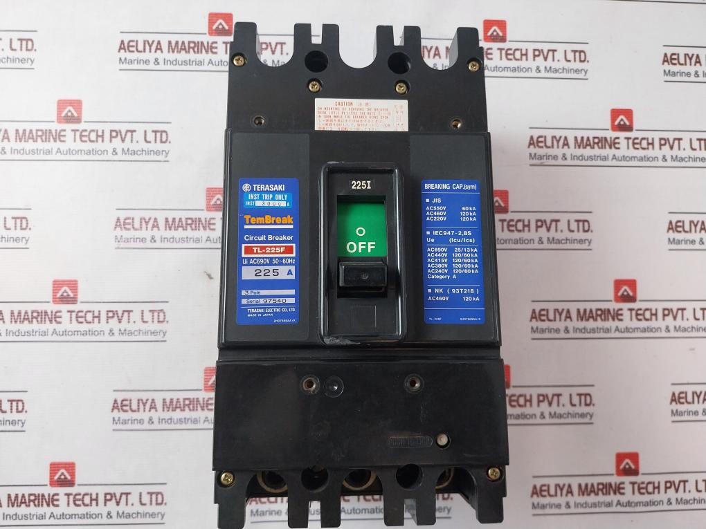 Terasaki Tl-225F Circuit Breaker 3 Pole Ac690V 50~60Hz