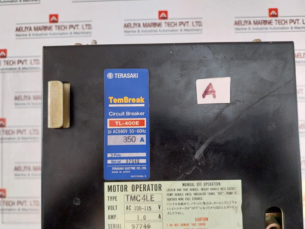 Terasaki Tl-400E 3 Pole Circuit Breaker Tmc4Le Ac690V 50~60Hz