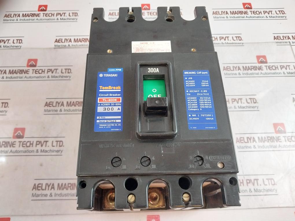 Terasaki Tl-400E Tembreak Circuit Breaker 3 Pole 300A