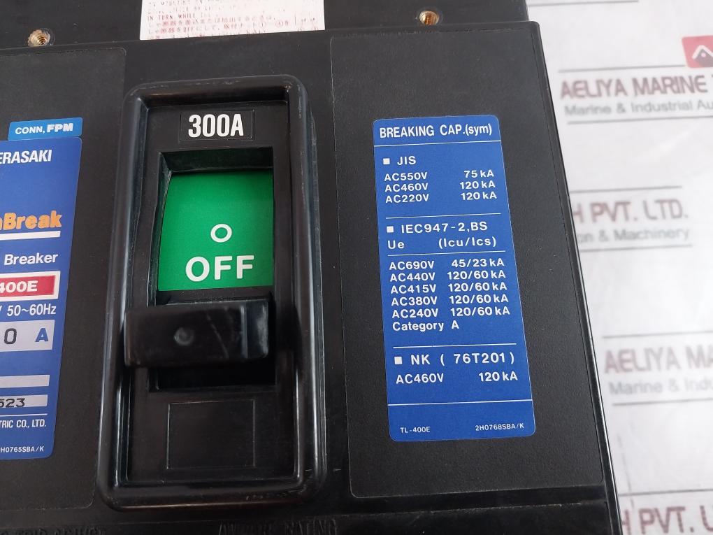 Terasaki Tl-400E Tembreak Circuit Breaker 3 Pole 300A