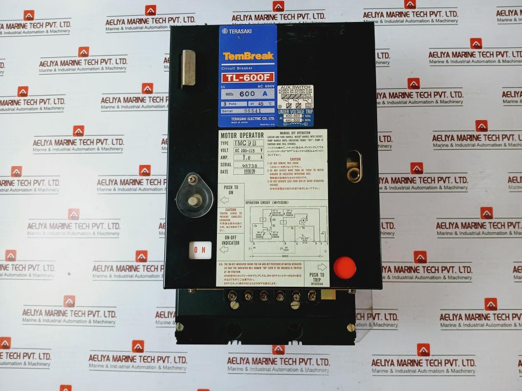Terasaki Tembreak Tl-600F Circuit Breaker Ac690V 600A Ac100-115V Ac250V 5A