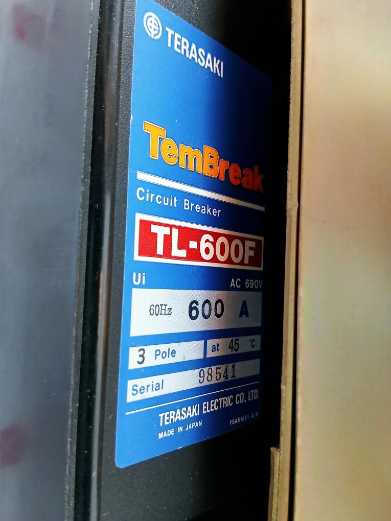 Terasaki Tembreak Tl-600F Circuit Breaker Ac690V 600A Ac100-115V Ac250V 5A