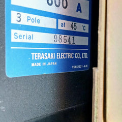Terasaki Tembreak Tl-600F Circuit Breaker Ac690V 600A Ac100-115V Ac250V 5A