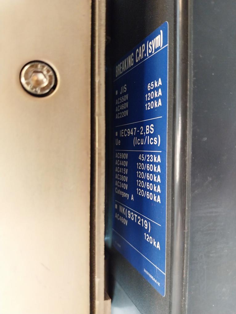 Terasaki Tl-600F Circuit Breaker With Tmc 9B Motor Operator 500A Ac690V 60Hz