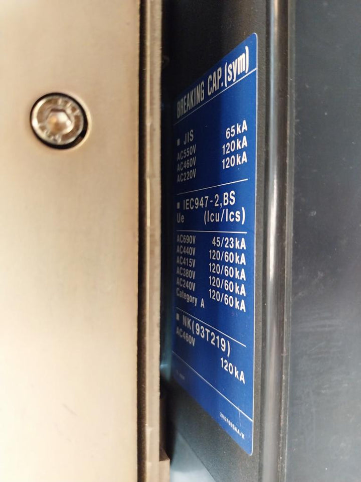 Terasaki Tl-600F Circuit Breaker With Tmc 9B Motor Operator 500A Ac690V 60Hz