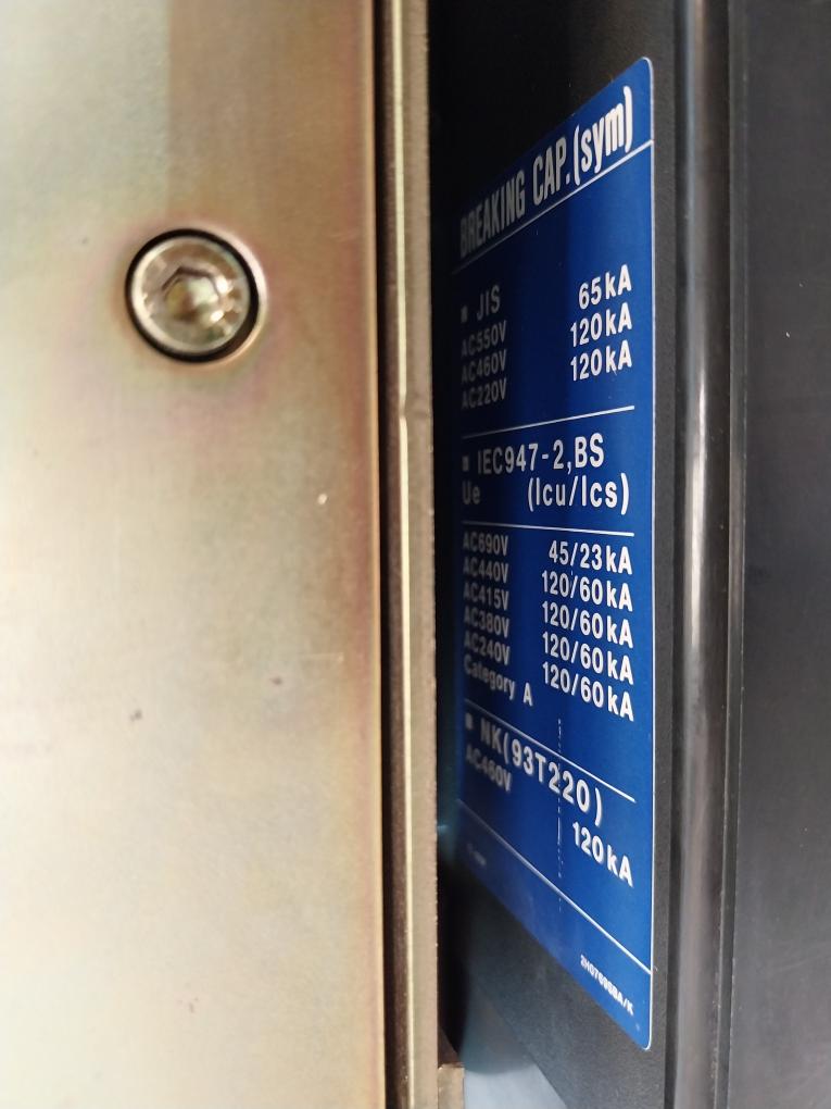 Terasaki Tl-800F Circuit Breaker W/ Tmc 9B Motor Operator 3 Pole 700Amp