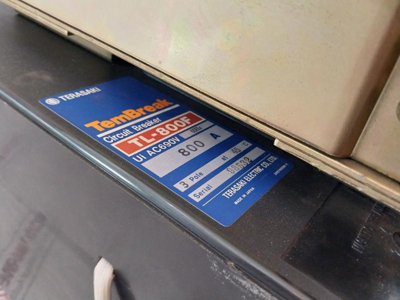 Terasaki Tl-800F Circuit Breaker Ac690V 60Hz Ac 100-115V 2H1035Saa