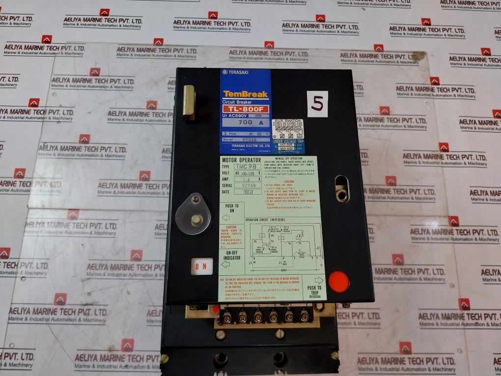 Terasaki Tl-800F Tembreak 3 Pole Circuit Breaker 700A