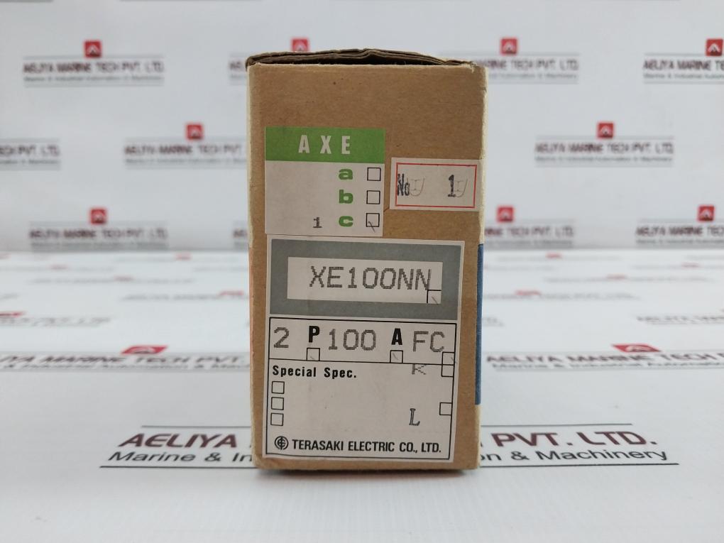 Terasaki Xe100Nn 2 Pole Tembreak Circuit Breaker 1T2-1-000-06P Ac600V Dc250V