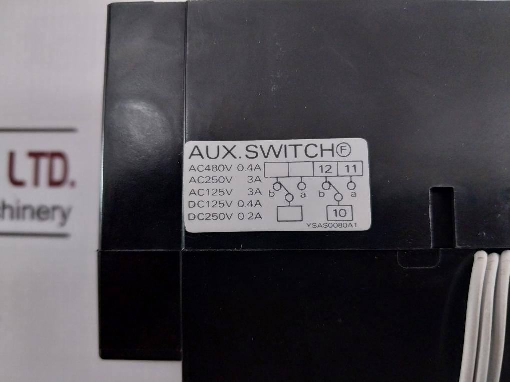 Terasaki Xe100Nn 2 Pole Tembreak Circuit Breaker 1T2-1-000-06P Ac600V Dc250V