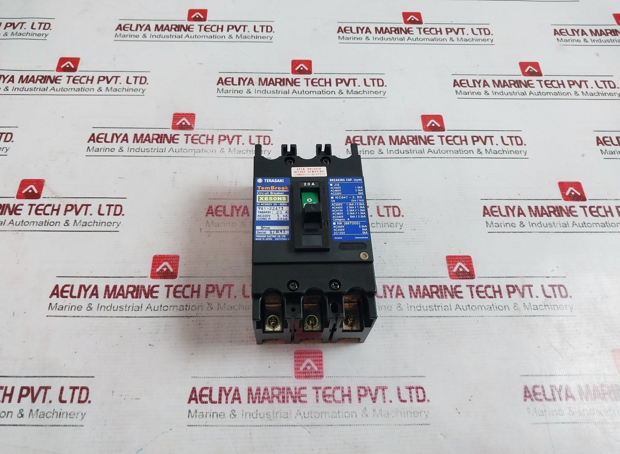 Terasaki Xe50Ns 3 Pole Circuit Breaker 20A 660V Ac 5Ka Iec947