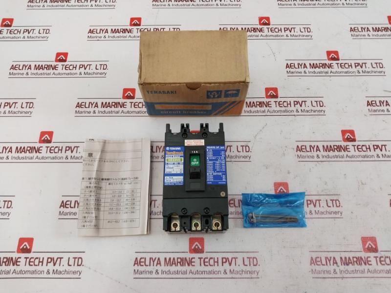 Terasaki Xe50Ns 3 Pole Circuit Breaker Ac660V 15A Ac220V 5Ka 2H1216Saa/K