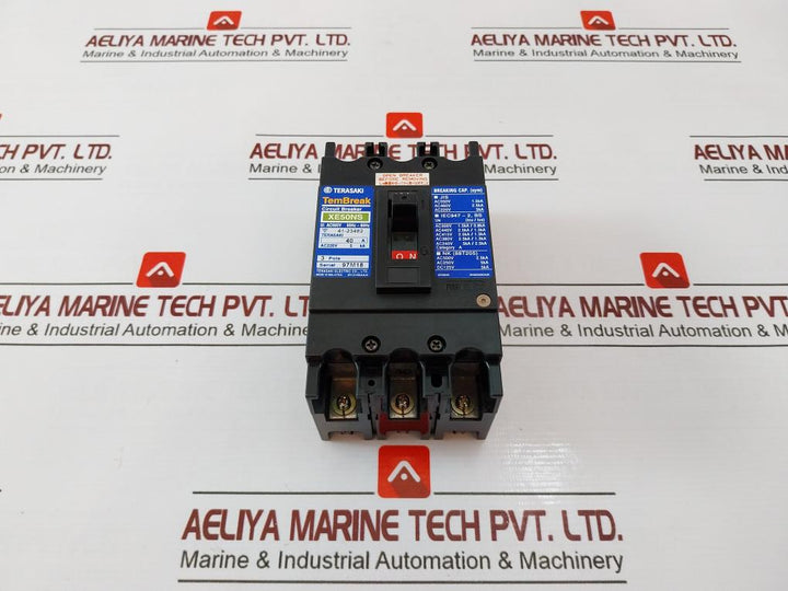 Terasaki Xe50Ns Tembreak Non-fuse Circuit Breaker 3 Pole Ac660V 50Hz-60Hz 40A