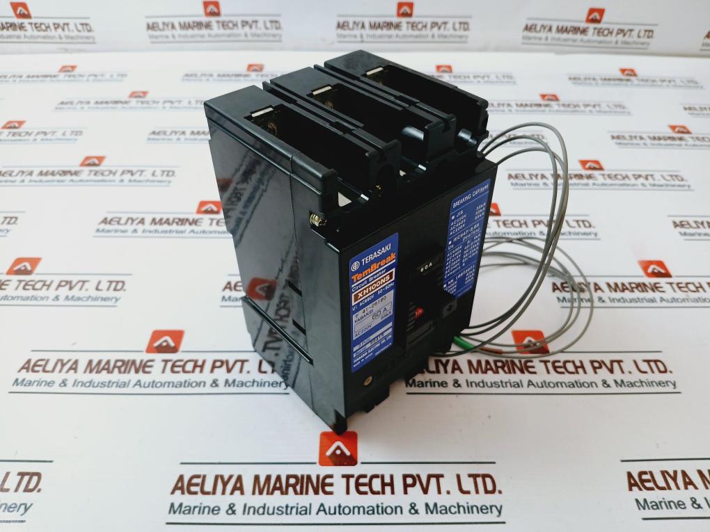 Terasaki Xh100Ns, 3 Pole Circuit Breaker 60A 690Vac 50~60Hz