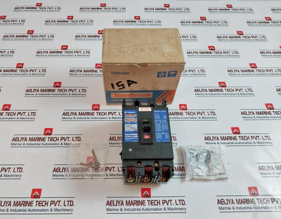 Terasaki Xh100ns Circuit Breaker 3 Pole 15a 200-480v 50/60hz