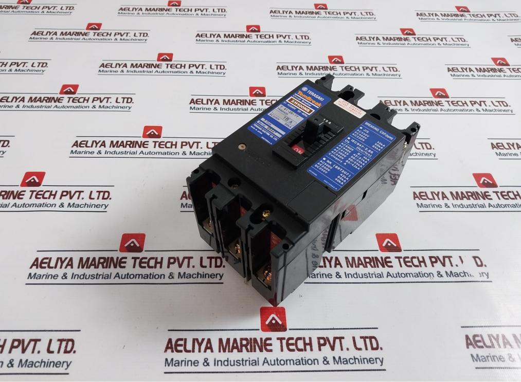 Terasaki Xh100ns Circuit Breaker 3 Pole 15a 200-480v 50/60hz