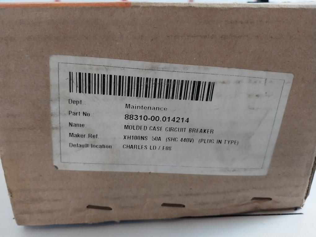 Terasaki XH100NS Molded Case Circuit Breaker 3 Pole 50A 200-480v 50/60hz