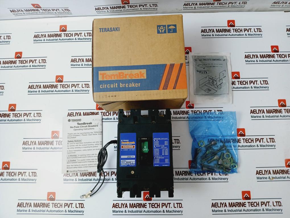Terasaki Xh225Ns, 3 Pole Molded Case Circuit Breaker 200A 690Vac 50~60Hz