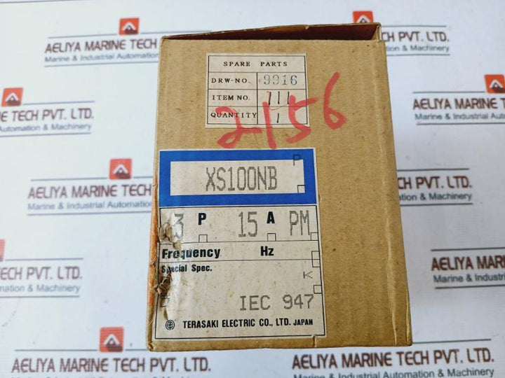 Terasaki Xs100Nb Tembreak Circuit Breaker 3 Pole Ac690V 15A 50~60Hz 41-20960