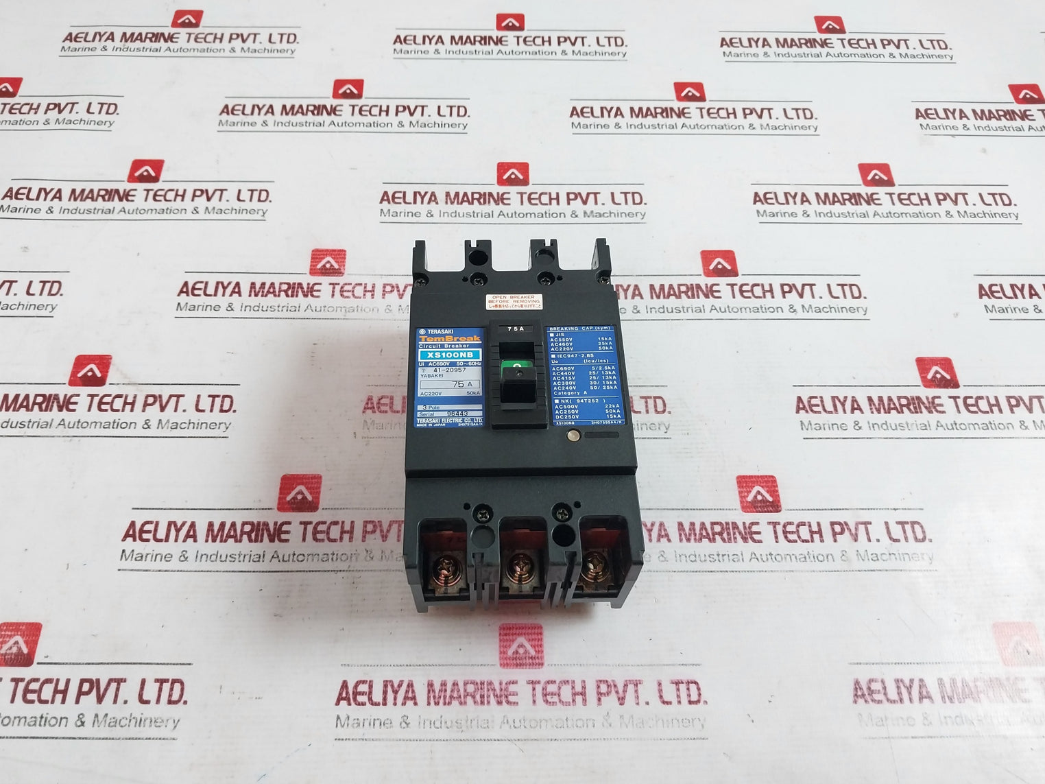 Terasaki Xs100Nb Tembreak Circuit Breaker 75A Ac220V 50Ka
