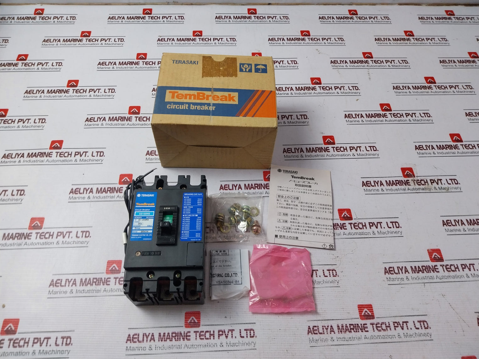 Terasaki Xs100Ns Circuit Breaker 3 Pole Ac220V 50Ka 30A 200-480V 50/60Hz