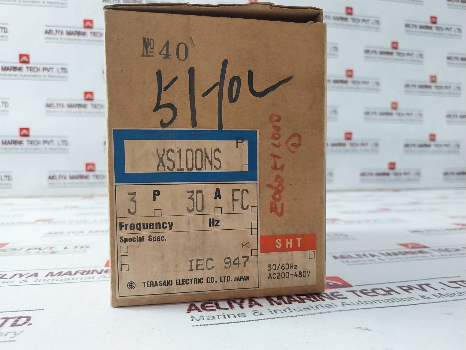 Terasaki Xs100Ns Circuit Breaker 3 Pole Ac220V 50Ka 30A 200-480V 50/60Hz