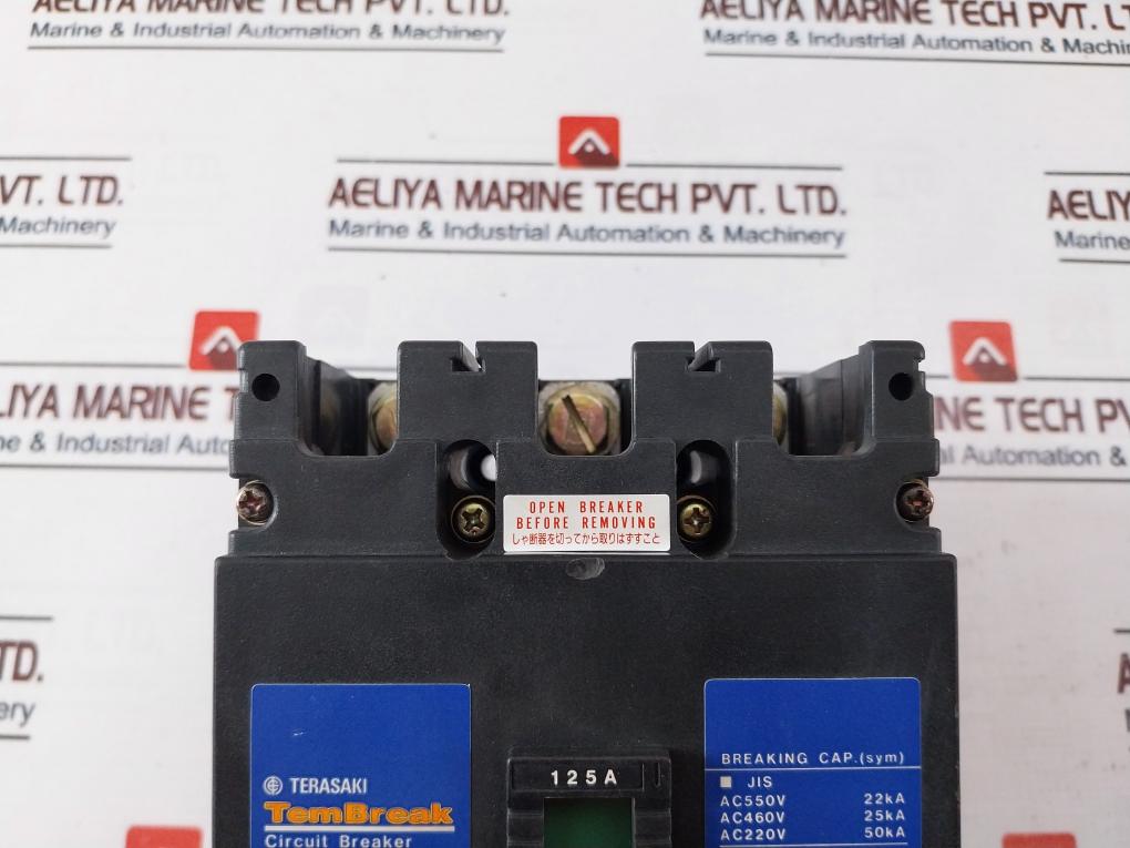 Terasaki Xs225Ns Circuit Breaker 3 Pole 125A