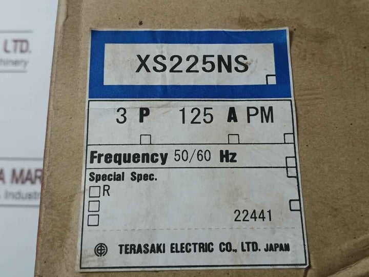 Terasaki Xs225Ns Circuit Breaker 50/60 Hz 690V~