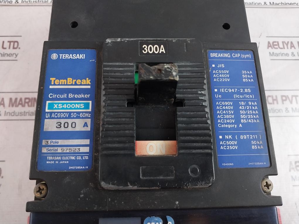 Terasaki Xs400Ns 3 Pole Circuit Breaker 300A 50/60Hz