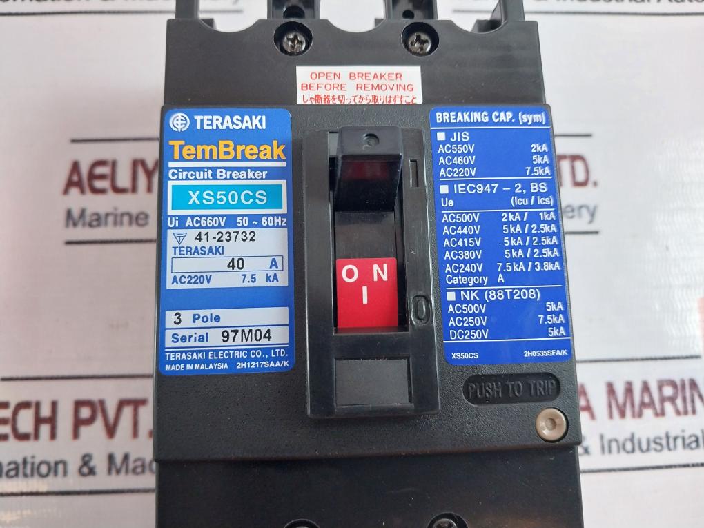 Terasaki Xs50Cs Tembreak Circuit Breaker 40A