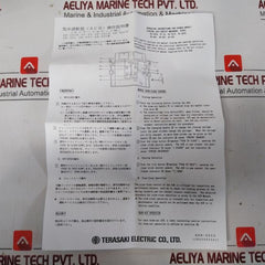 Terasaki Ap-20 Air Circuit Breaker 3P 5P3A2B, Pqh9268B1, Avh-1 50-60Hz