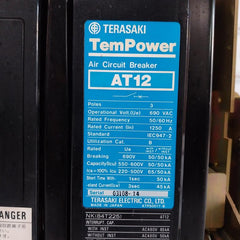 Terasaki At12 Tempower 3-pole Air Circuit Breaker 690 Vac 50/60 Hz 1250A