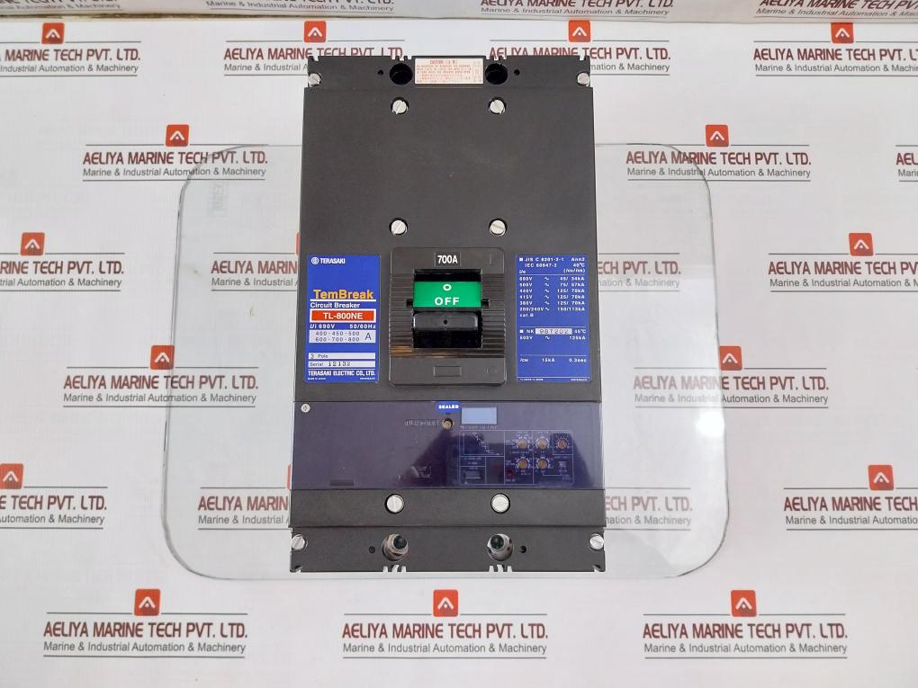 Terasaki Electric Tl-800Ne Tembreak Circuit Breaker 3Pole 50-60Hz 500V-125Ka