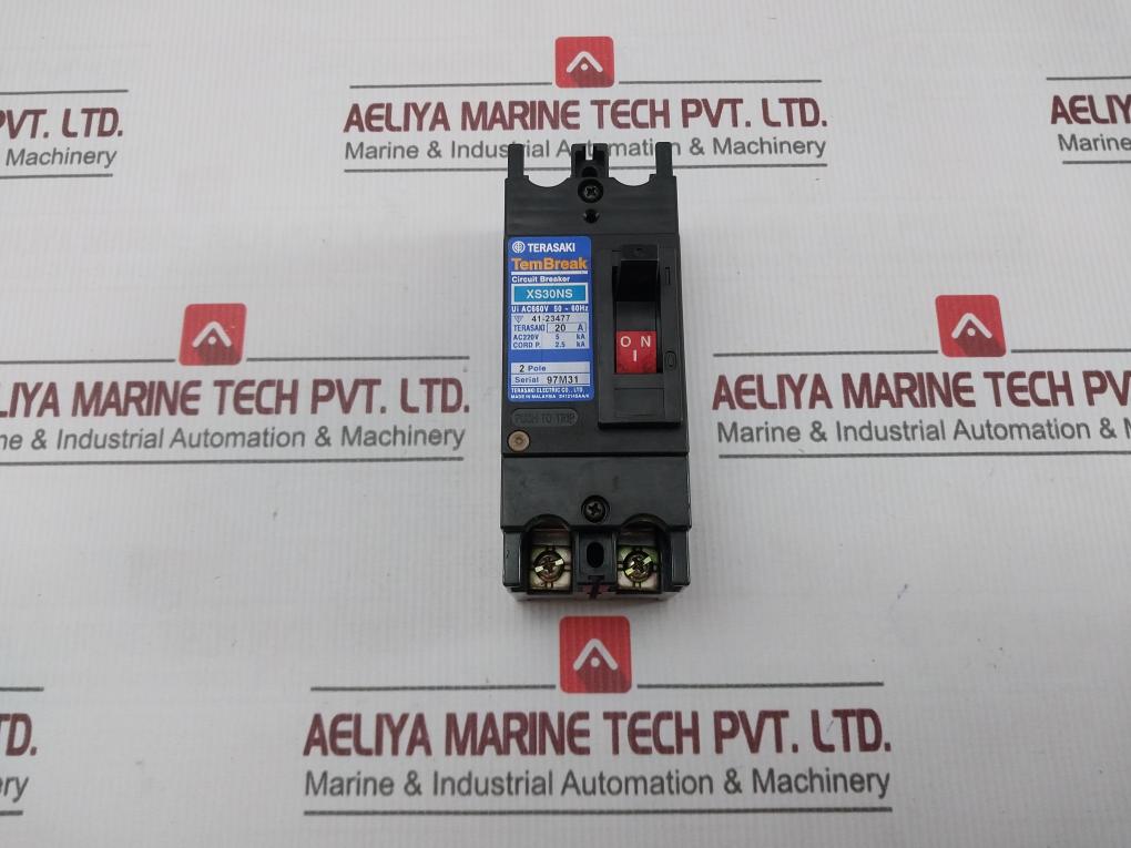 Terasaki Electric Xs30ns 2 Pole Molded Case Circuit Breaker Ac660v