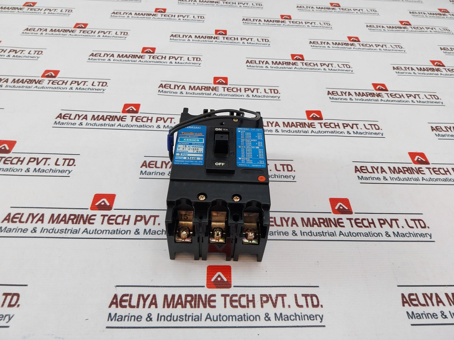 Terasaki Electric Xs50Cs Circuit Breaker 15A 50/60Hz